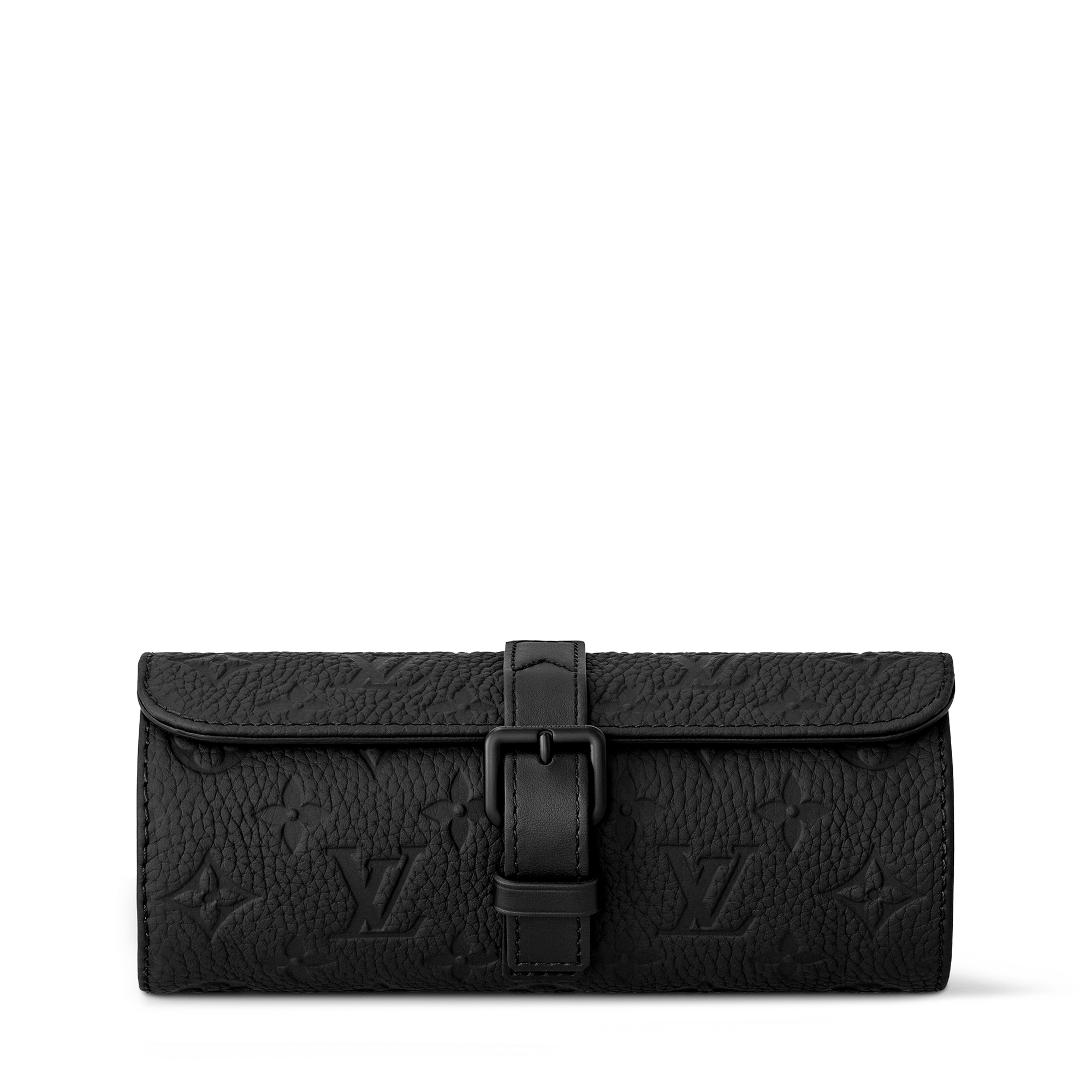 Etui 3 Montres - Luxury Monogram Taurillon Leather Black | LOUIS